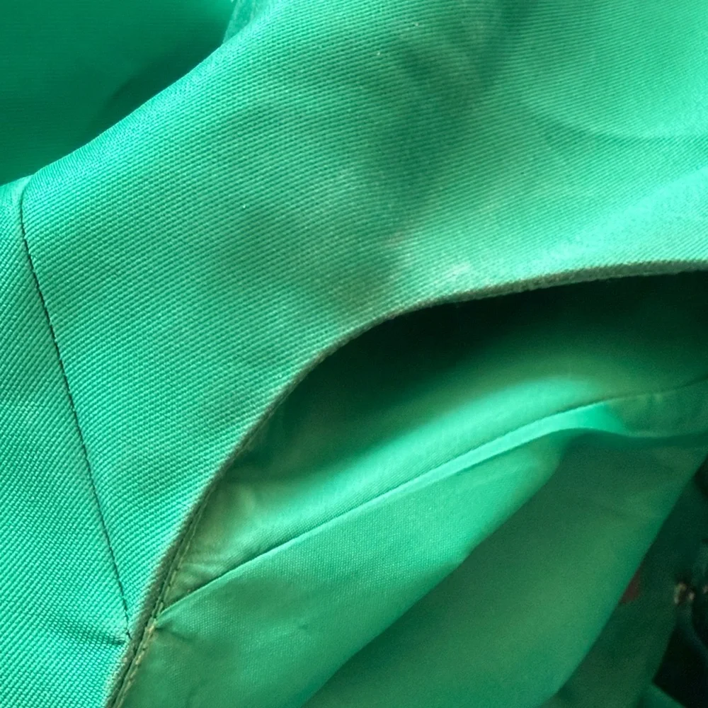 B36 Adrianna Papell Women’s Plus 16 Green Satin Sleeveless A-Line Maxi Dress - Picture 14 of 16